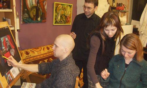 Слева направо: К. Байдаков, А. Менухов, А. Севастьянова, Л. Солтанова. Фото автора