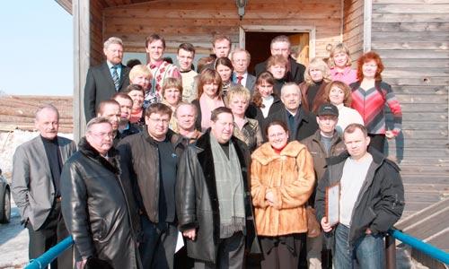 Илья Михальчук с редакторами газет области. Северодвинск, 11 апреля. Фото В. Зыкина